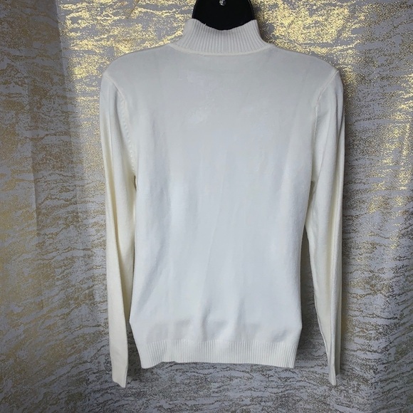 Vintage🧚♀️Lace-Panelled sequins long sleeve roll neck sweater size 8 - Picture 6 of 10